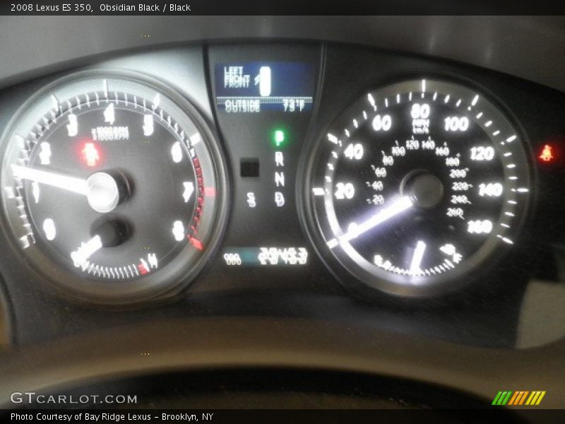 Obsidian Black / Black 2008 Lexus ES 350