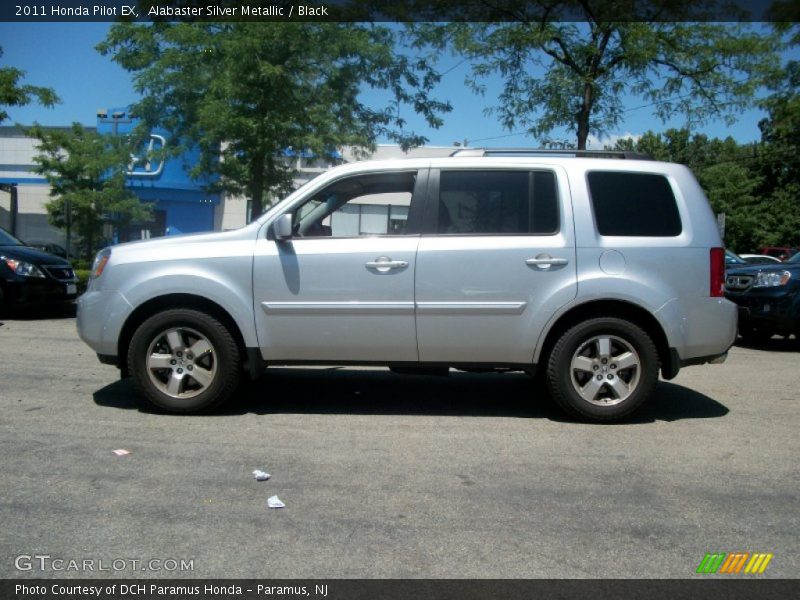 Alabaster Silver Metallic / Black 2011 Honda Pilot EX