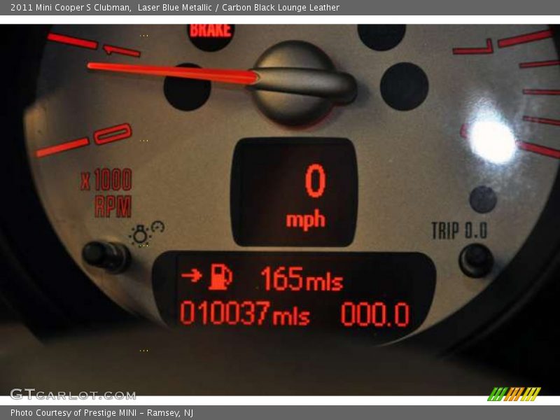 Laser Blue Metallic / Carbon Black Lounge Leather 2011 Mini Cooper S Clubman