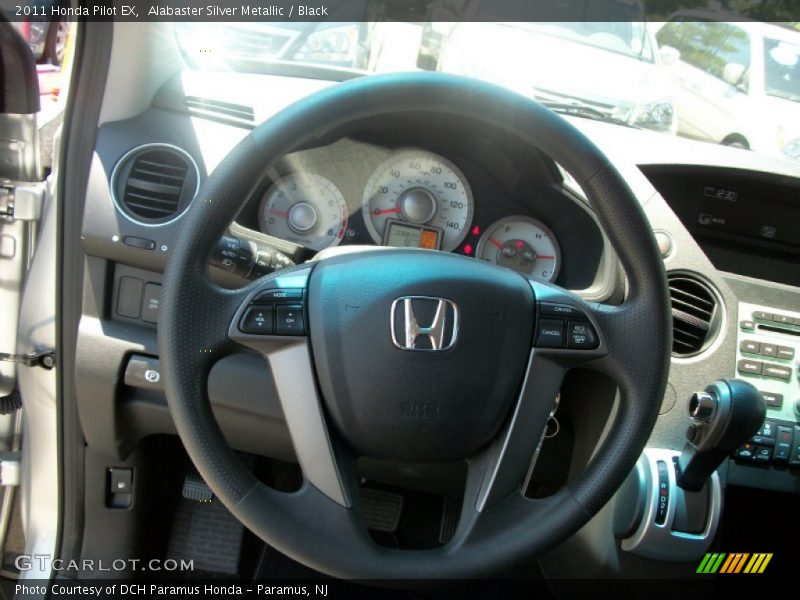 Alabaster Silver Metallic / Black 2011 Honda Pilot EX