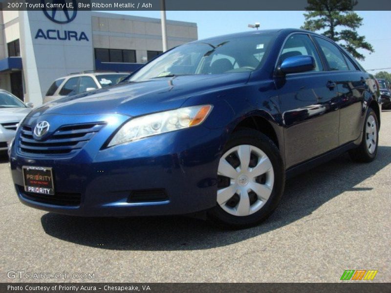 Blue Ribbon Metallic / Ash 2007 Toyota Camry LE