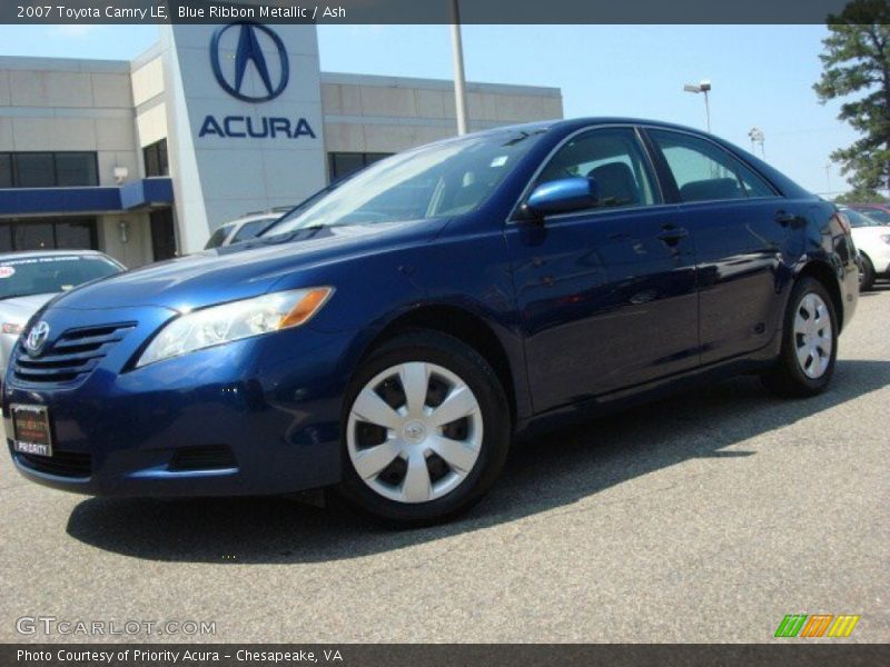 Blue Ribbon Metallic / Ash 2007 Toyota Camry LE