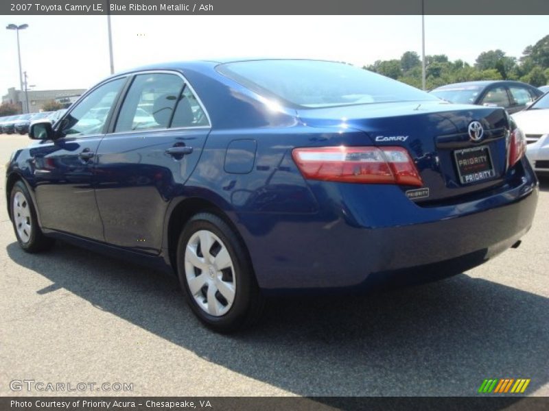 Blue Ribbon Metallic / Ash 2007 Toyota Camry LE