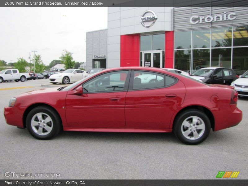 Crimson Red / Ebony 2008 Pontiac Grand Prix Sedan