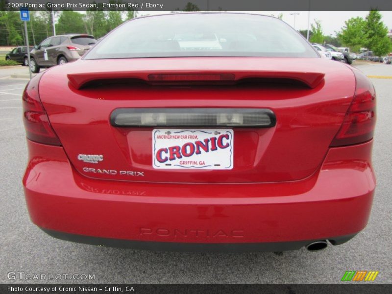 Crimson Red / Ebony 2008 Pontiac Grand Prix Sedan