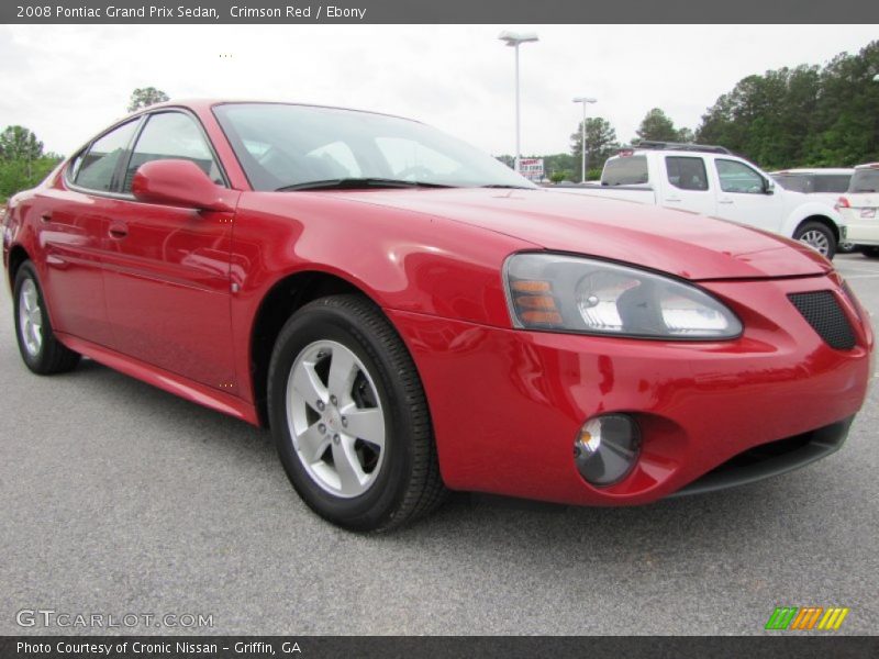 Crimson Red / Ebony 2008 Pontiac Grand Prix Sedan