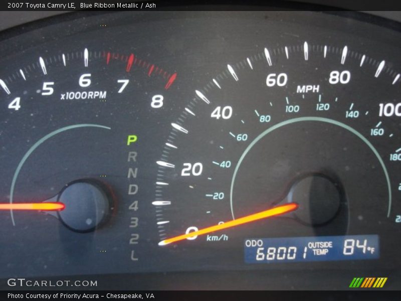 Blue Ribbon Metallic / Ash 2007 Toyota Camry LE