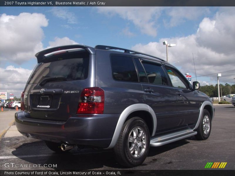 Bluestone Metallic / Ash Gray 2007 Toyota Highlander V6