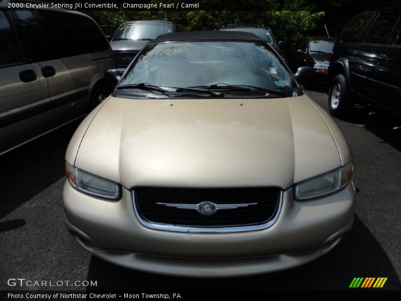 Champagne Pearl / Camel 2000 Chrysler Sebring JXi Convertible