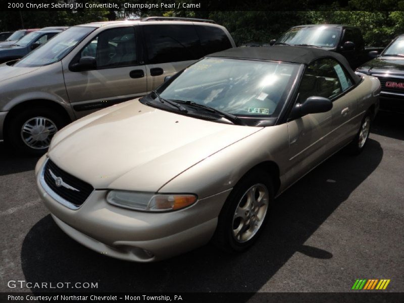 Champagne Pearl / Camel 2000 Chrysler Sebring JXi Convertible