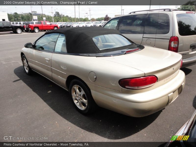 Champagne Pearl / Camel 2000 Chrysler Sebring JXi Convertible