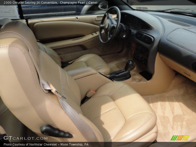 Champagne Pearl / Camel 2000 Chrysler Sebring JXi Convertible