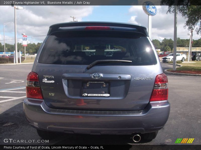 Bluestone Metallic / Ash Gray 2007 Toyota Highlander V6