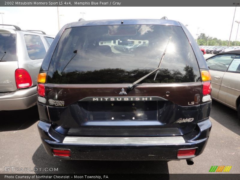 Memphis Blue Pearl / Gray 2002 Mitsubishi Montero Sport LS 4x4