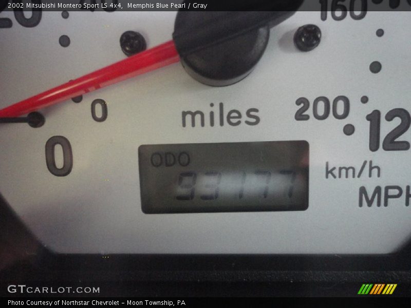 Memphis Blue Pearl / Gray 2002 Mitsubishi Montero Sport LS 4x4
