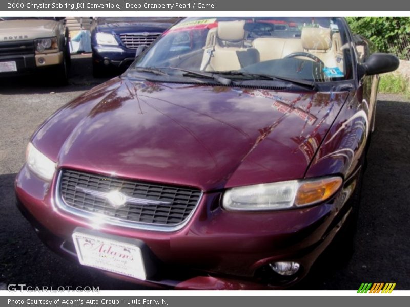 Deep Cranberry Pearl / Camel 2000 Chrysler Sebring JXi Convertible