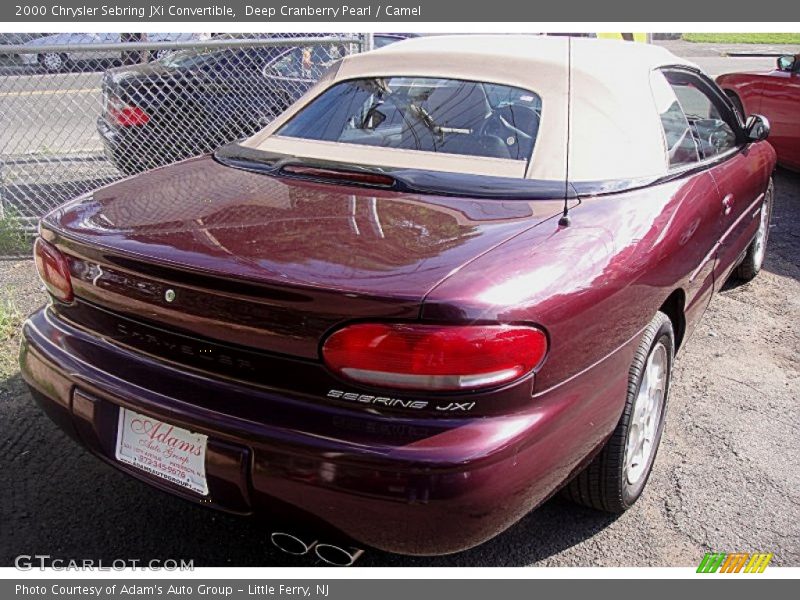 Deep Cranberry Pearl / Camel 2000 Chrysler Sebring JXi Convertible