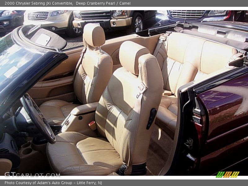 Deep Cranberry Pearl / Camel 2000 Chrysler Sebring JXi Convertible