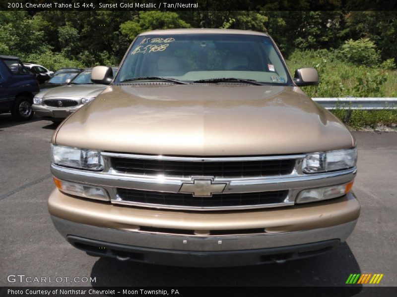 Sunset Gold Metallic / Tan/Neutral 2001 Chevrolet Tahoe LS 4x4