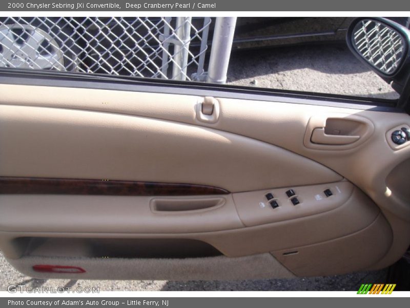Deep Cranberry Pearl / Camel 2000 Chrysler Sebring JXi Convertible