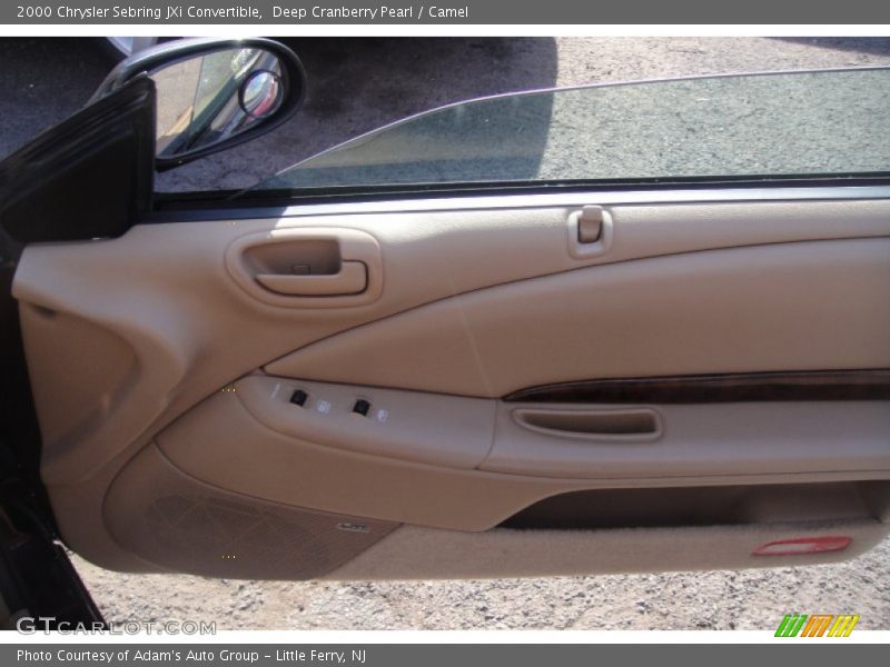 Deep Cranberry Pearl / Camel 2000 Chrysler Sebring JXi Convertible
