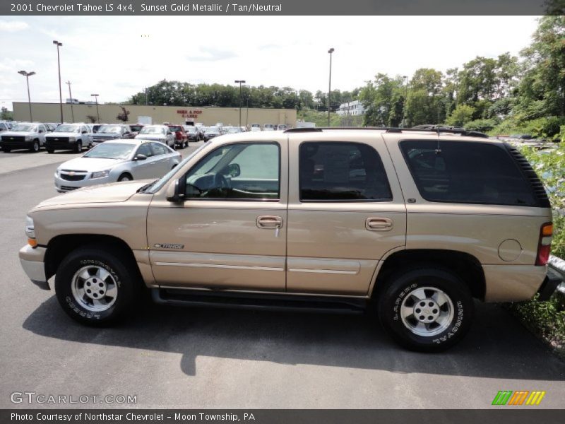 Sunset Gold Metallic / Tan/Neutral 2001 Chevrolet Tahoe LS 4x4