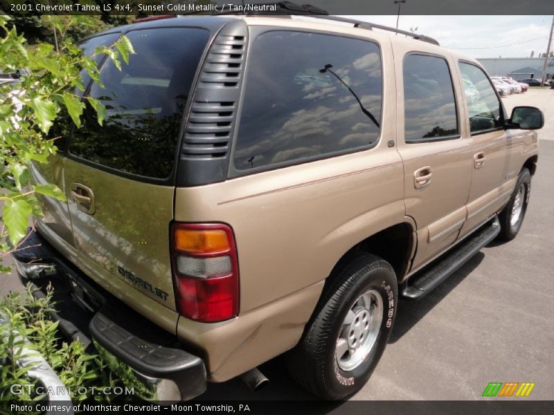 Sunset Gold Metallic / Tan/Neutral 2001 Chevrolet Tahoe LS 4x4