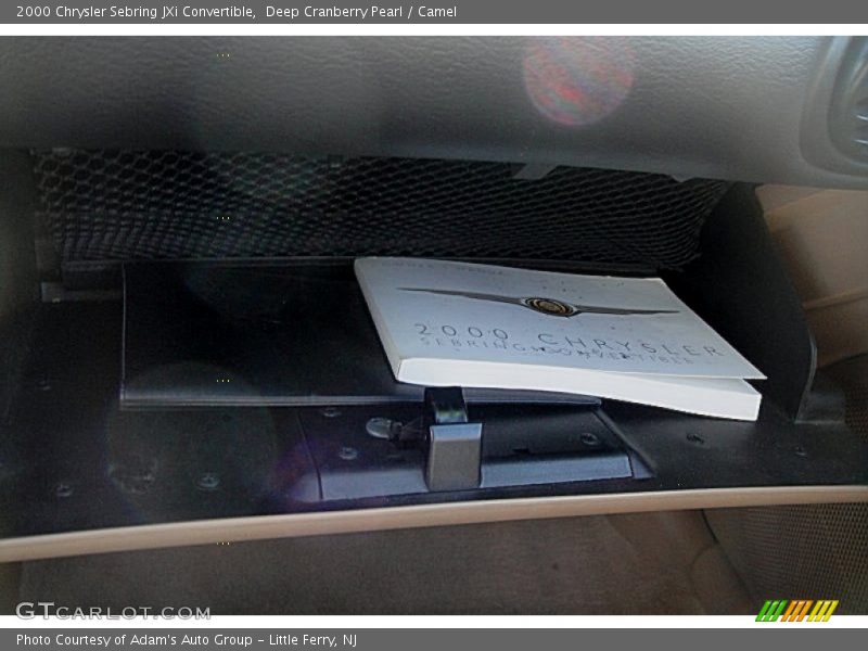 Deep Cranberry Pearl / Camel 2000 Chrysler Sebring JXi Convertible