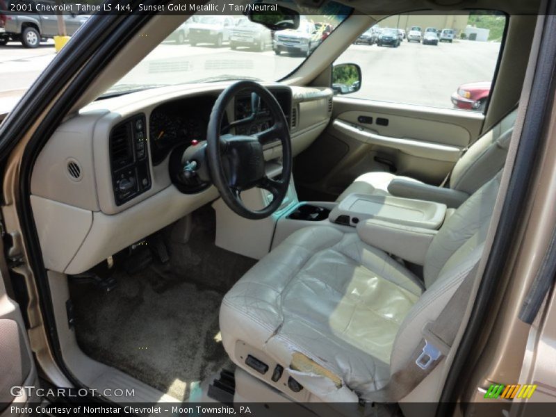 Sunset Gold Metallic / Tan/Neutral 2001 Chevrolet Tahoe LS 4x4