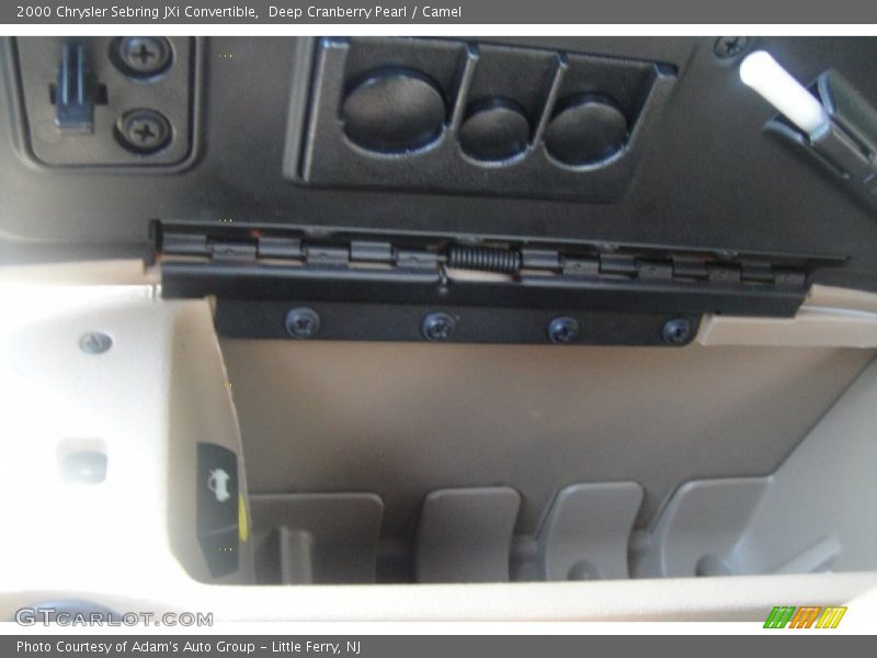 Deep Cranberry Pearl / Camel 2000 Chrysler Sebring JXi Convertible