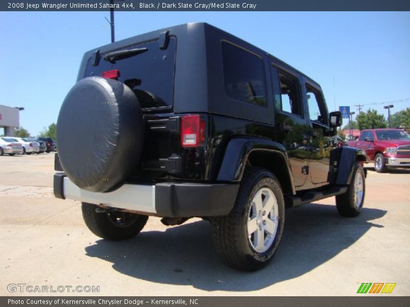 Black / Dark Slate Gray/Med Slate Gray 2008 Jeep Wrangler Unlimited Sahara 4x4