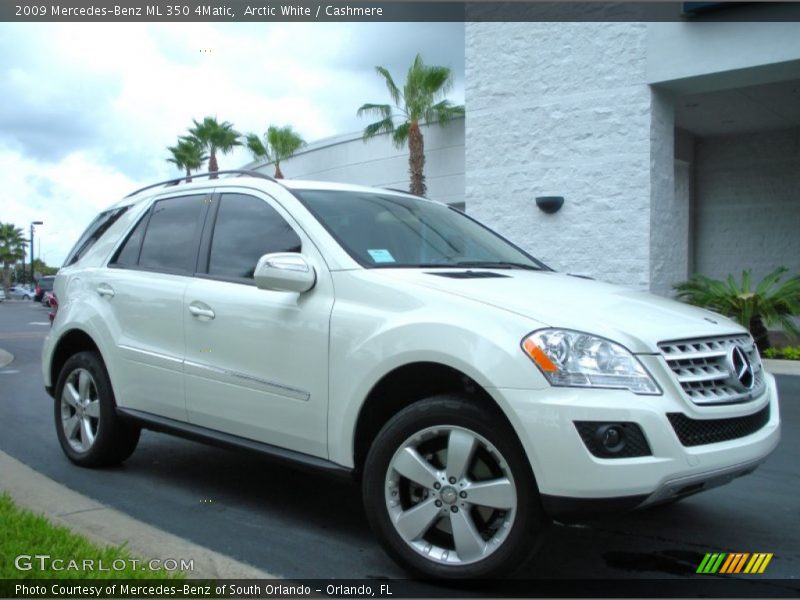 Arctic White / Cashmere 2009 Mercedes-Benz ML 350 4Matic