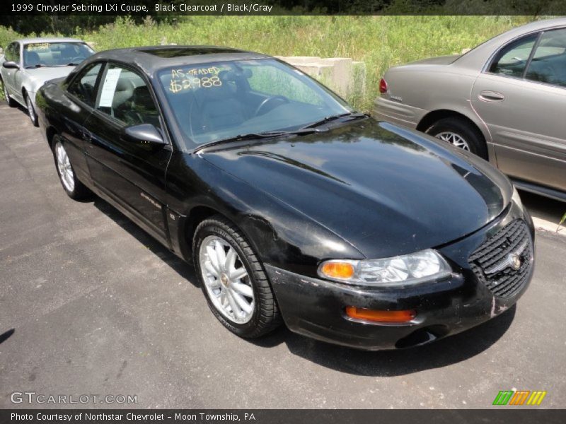 Black Clearcoat / Black/Gray 1999 Chrysler Sebring LXi Coupe