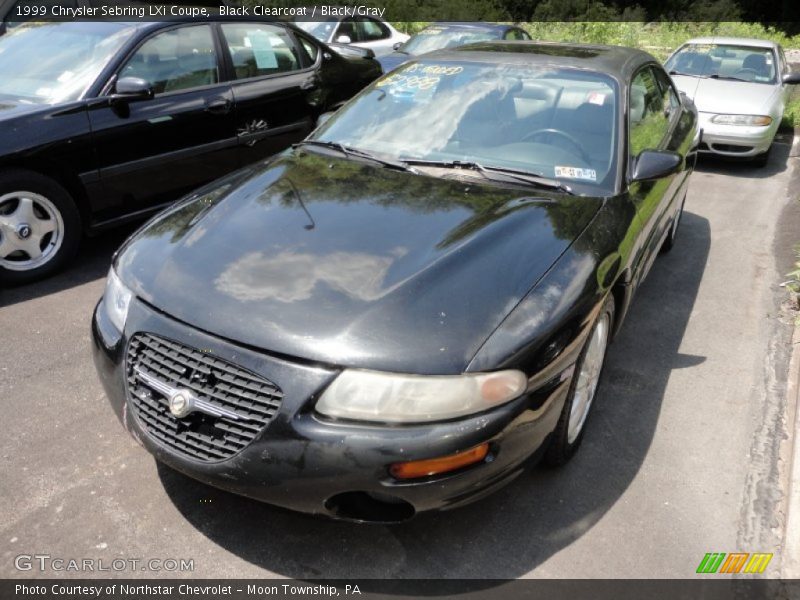 Black Clearcoat / Black/Gray 1999 Chrysler Sebring LXi Coupe