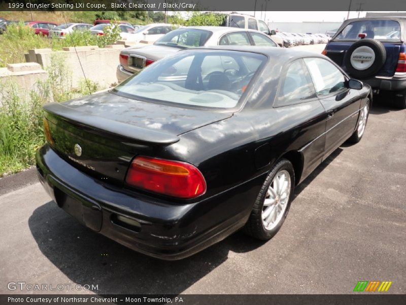 Black Clearcoat / Black/Gray 1999 Chrysler Sebring LXi Coupe