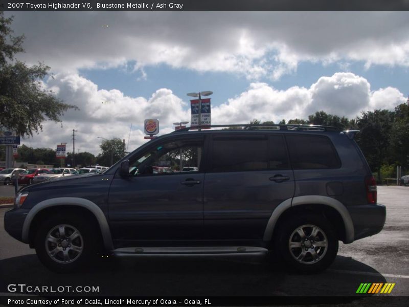 Bluestone Metallic / Ash Gray 2007 Toyota Highlander V6