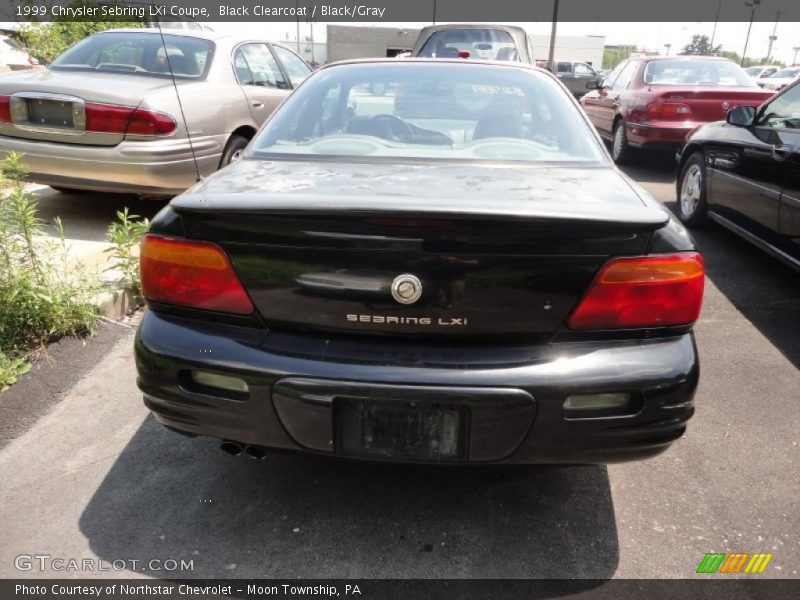 Black Clearcoat / Black/Gray 1999 Chrysler Sebring LXi Coupe