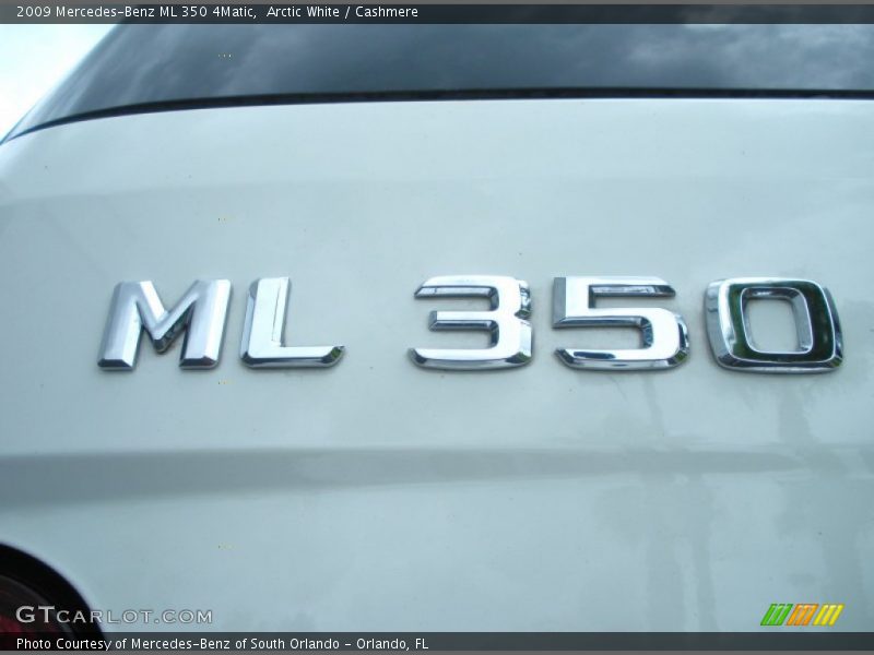 Arctic White / Cashmere 2009 Mercedes-Benz ML 350 4Matic