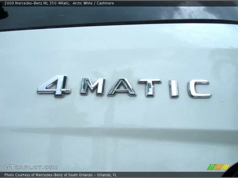 Arctic White / Cashmere 2009 Mercedes-Benz ML 350 4Matic