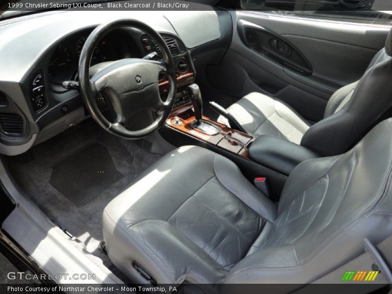 Black Clearcoat / Black/Gray 1999 Chrysler Sebring LXi Coupe