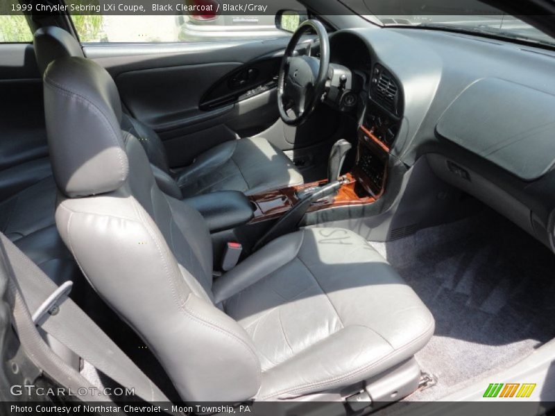 Black Clearcoat / Black/Gray 1999 Chrysler Sebring LXi Coupe