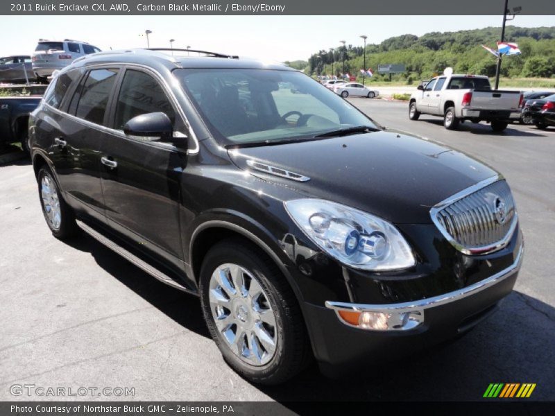 Carbon Black Metallic / Ebony/Ebony 2011 Buick Enclave CXL AWD
