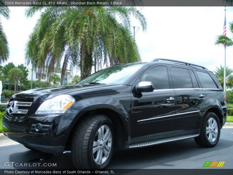 Obsidian Black Metallic / Black 2009 Mercedes-Benz GL 450 4Matic