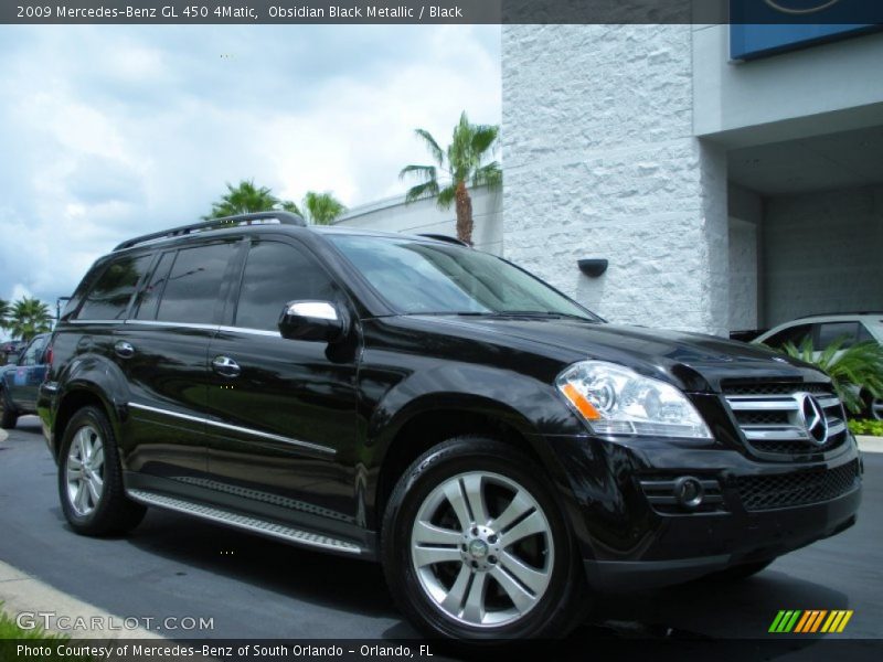 Obsidian Black Metallic / Black 2009 Mercedes-Benz GL 450 4Matic