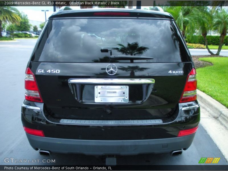 Obsidian Black Metallic / Black 2009 Mercedes-Benz GL 450 4Matic