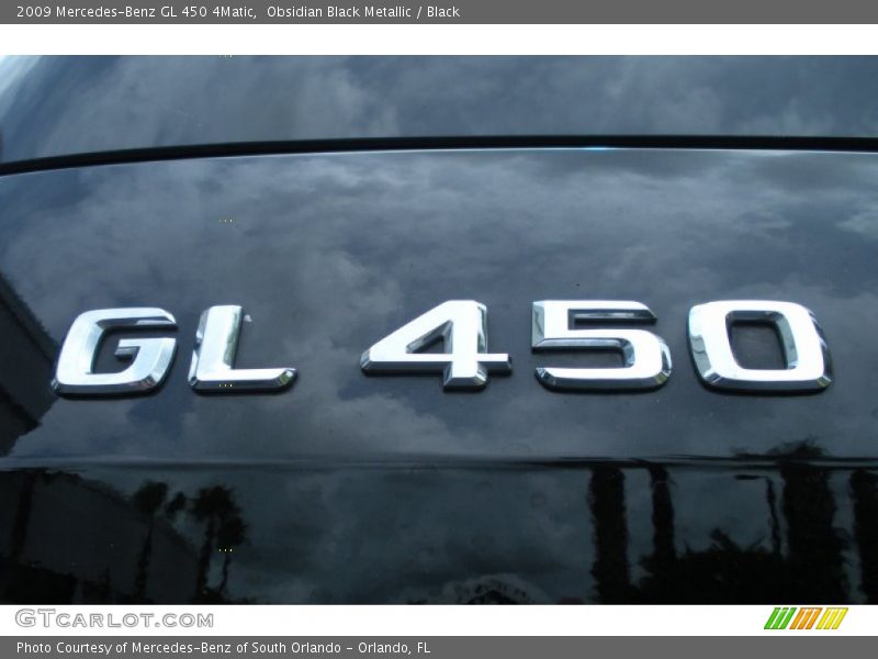 Obsidian Black Metallic / Black 2009 Mercedes-Benz GL 450 4Matic