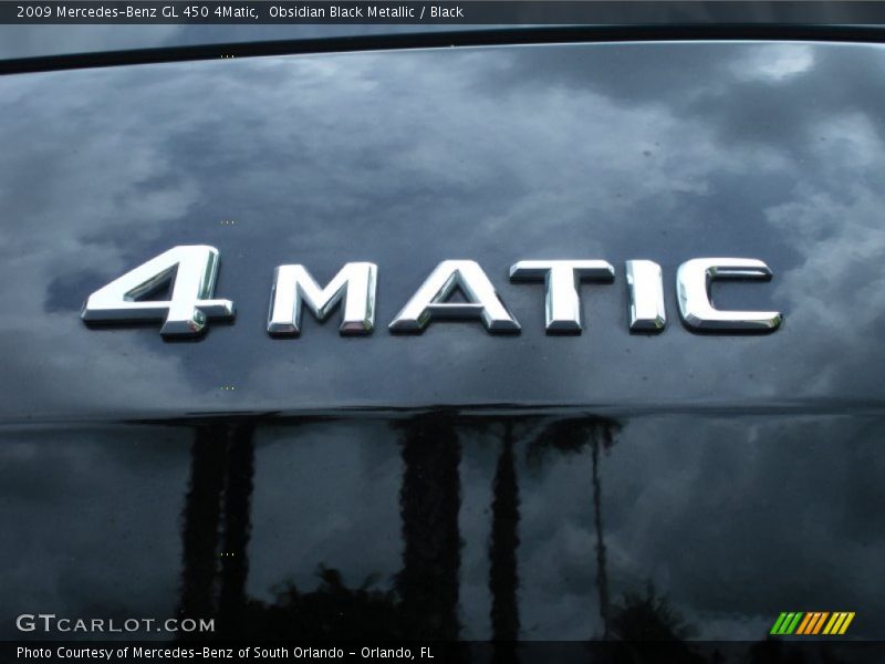 Obsidian Black Metallic / Black 2009 Mercedes-Benz GL 450 4Matic