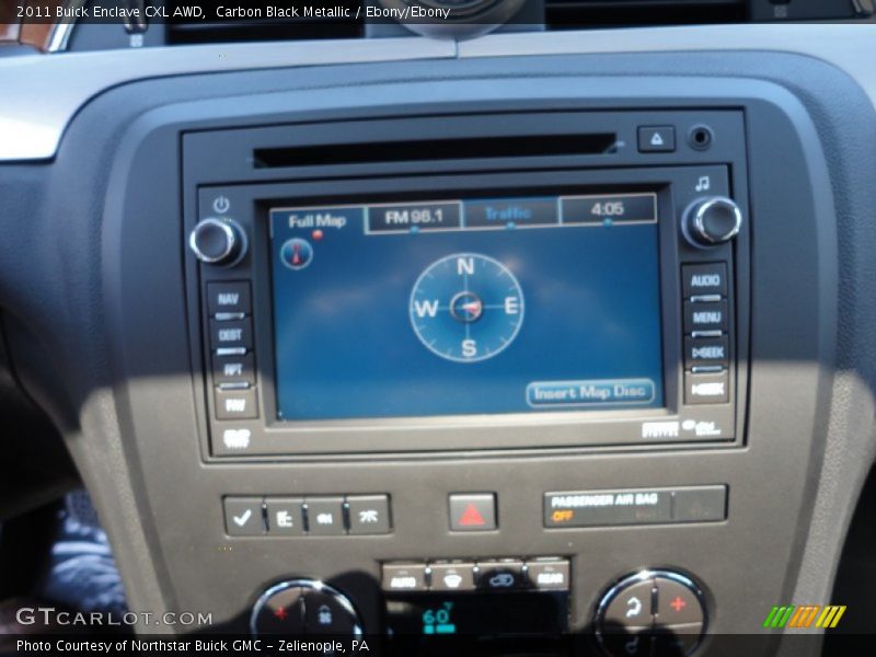 Carbon Black Metallic / Ebony/Ebony 2011 Buick Enclave CXL AWD
