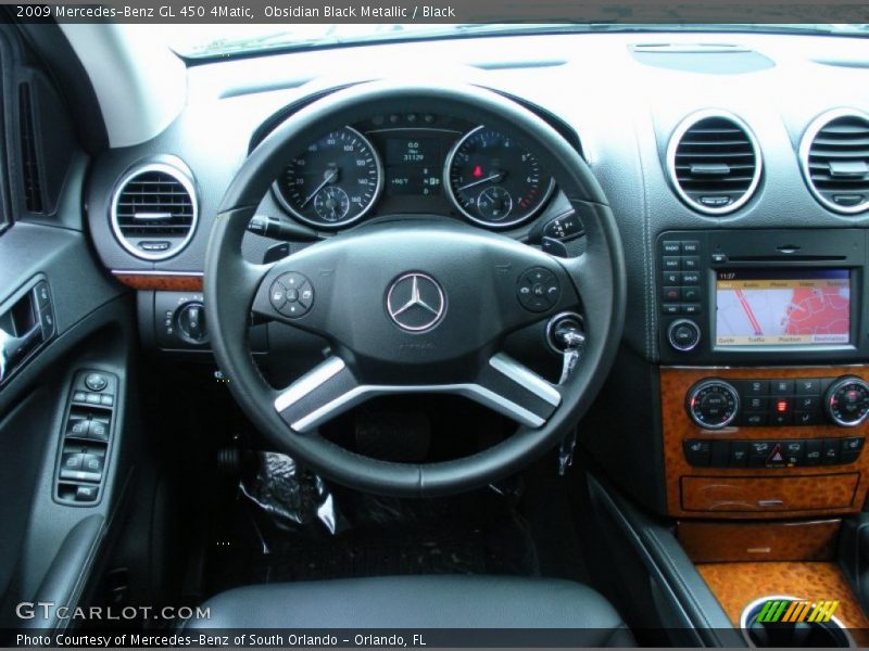 Obsidian Black Metallic / Black 2009 Mercedes-Benz GL 450 4Matic