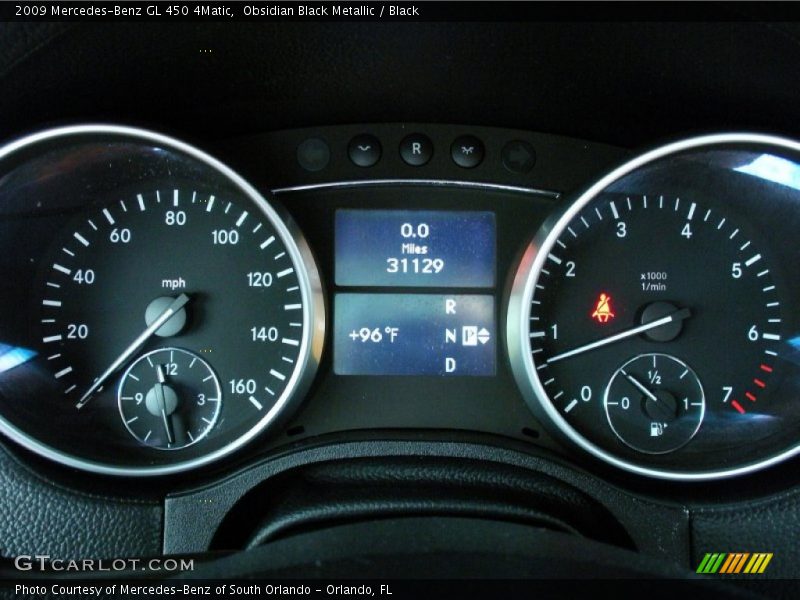 Obsidian Black Metallic / Black 2009 Mercedes-Benz GL 450 4Matic